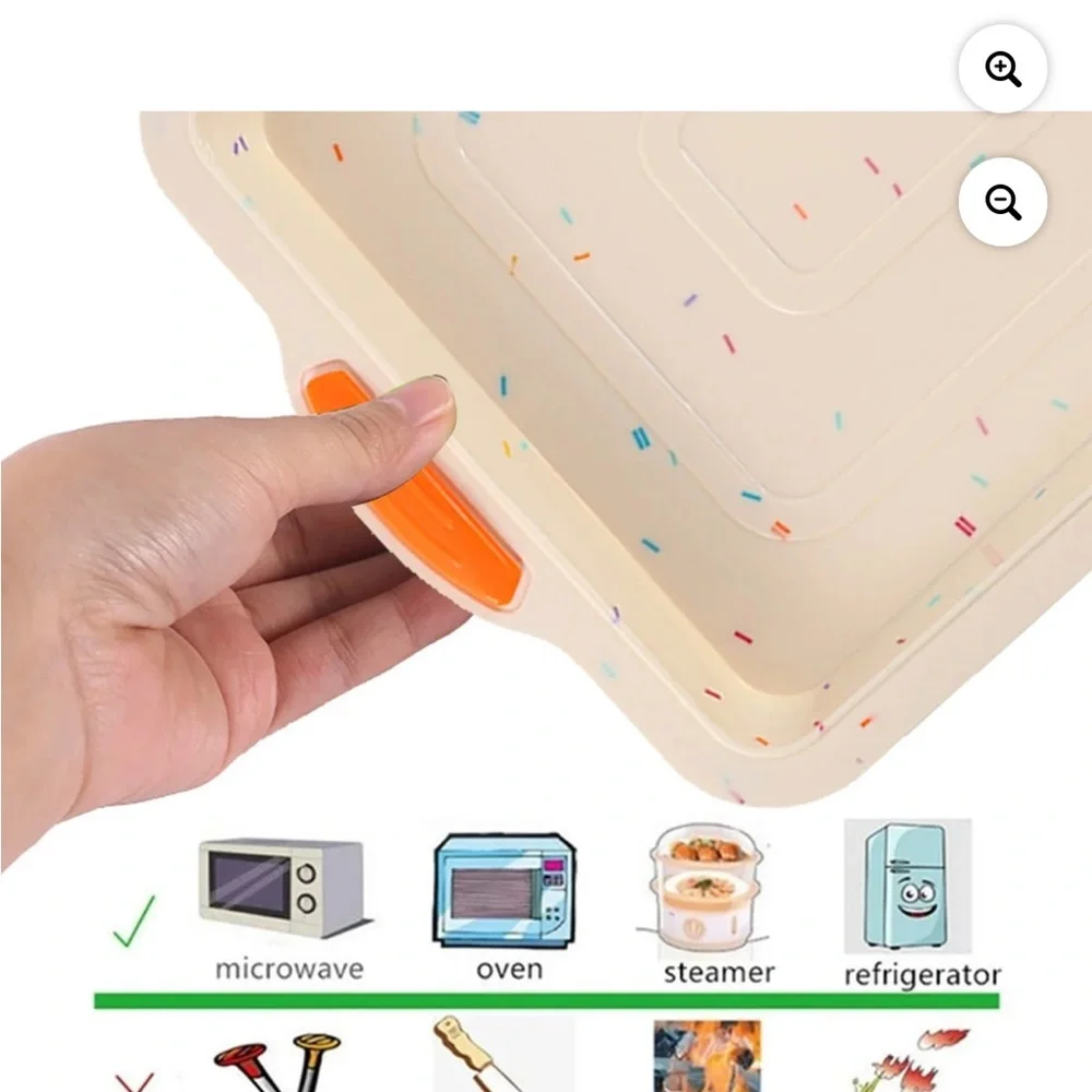 Non-Stick Silicone 8-Inch Square Baking Pan NEW
